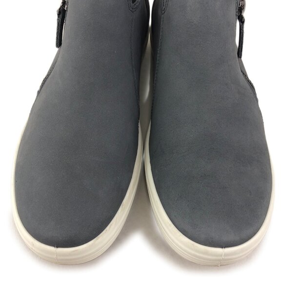 Ecco Soft 7 Gray Nubuck Zip Booties EUR 41 - Picture 12 of 12